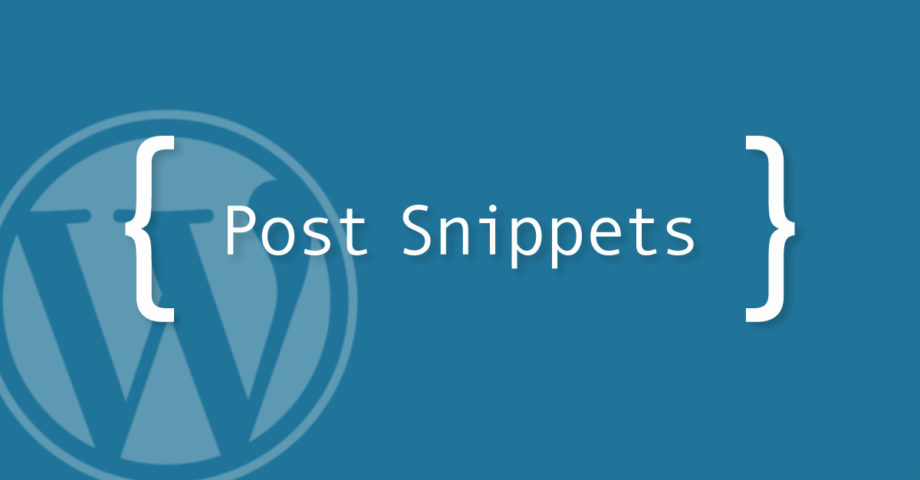 PostSnippets