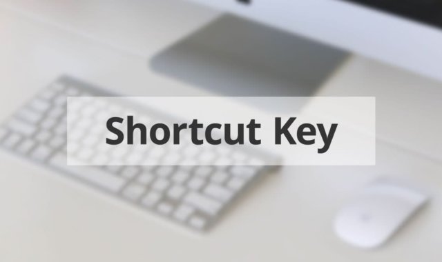 ショートカットキーの設定時に使える英単語