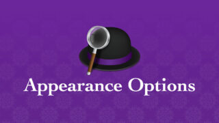 Alfred 4のAppearance Optionsから外観の設定を行う