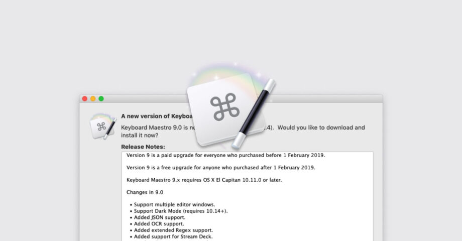 Keyboard Maestro 9.0