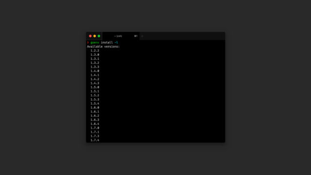 goenvを使って、MacにGo言語をインストールする