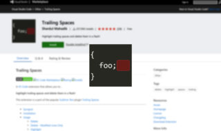 Visual Studio Codeの拡張機能「Trailing Spaces」でコードの中にある余計なスペースを表示する