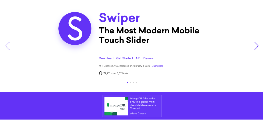 Swiperの公式サイト