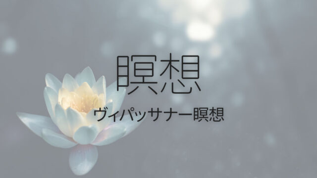 「ヴィパッサナー瞑想」で自分の感情や身体の感覚を客観視する