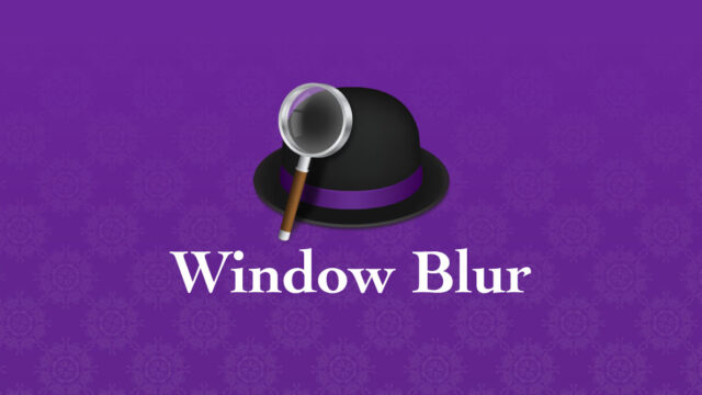 Alfredの検索ボックスを、磨りガラスのように背景がぼやけた見た目にする方法