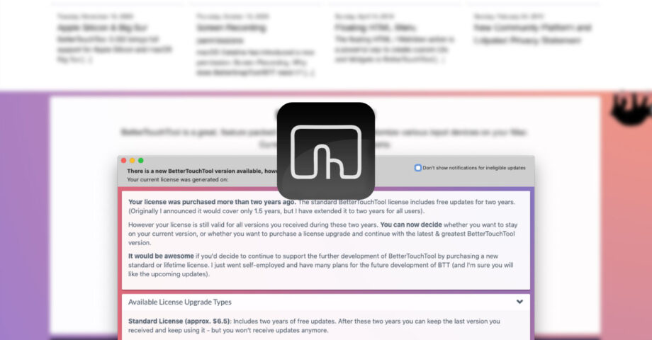 BetterTouchToolの料金体制まとめ