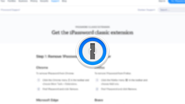 1PasswordのChrome拡張機能 (パソコンのアプリが必要)のインストール場所が分かりにくい