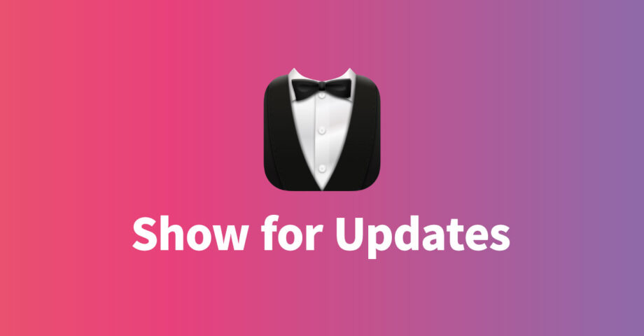 Bartender 4の「Show for Updates」機能で、特定条件でメニューアイコンが表示されるようにする