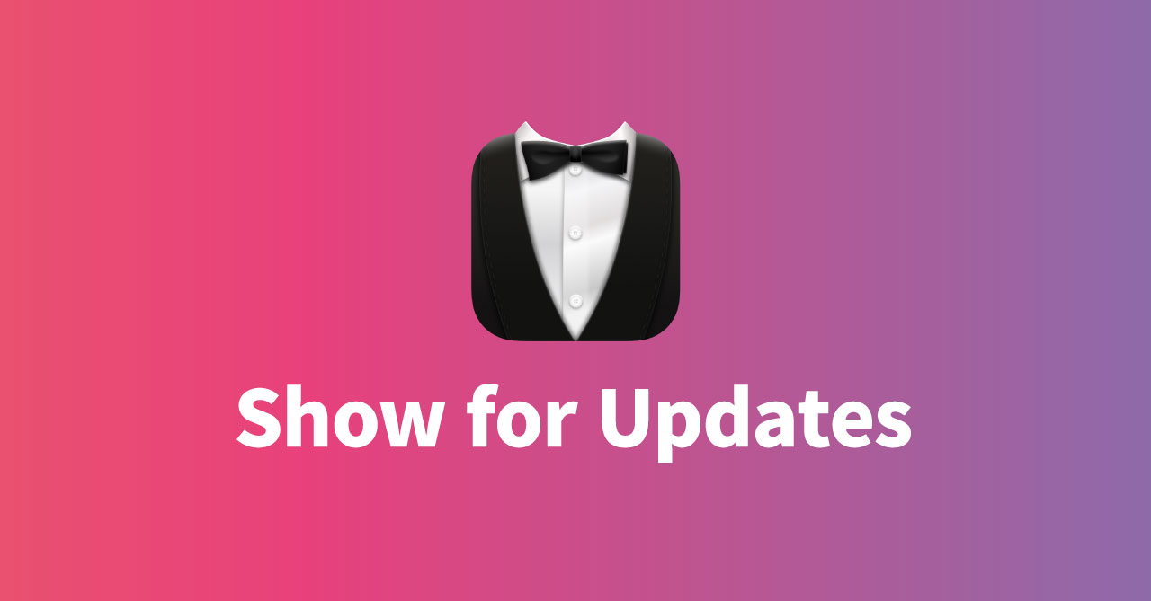 Bartender 4の「Show for Updates」機能で、特定条件でメニューアイコンが表示されるようにする