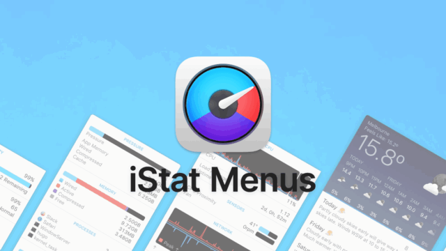 MacでCPUやメモリ・ネットワークなどの状態をメニューバーに表示させる「iStat Menus」