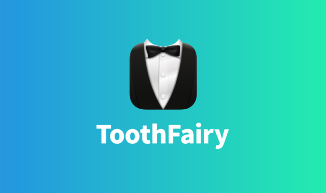 Bartender 4のShow for Updates機能を使って、AirPodsに接続しているときだけ「ToothFairy」のアイコンを表示させる