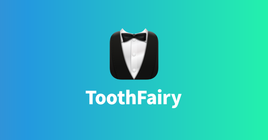 Bartender 4のShow for Updates機能を使って、AirPodsに接続しているときだけ「ToothFairy」のアイコンを表示させる