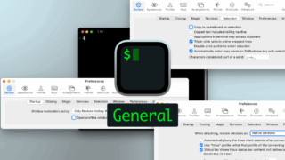 iTerm2全般の設定ができる環境設定の「General」タブ