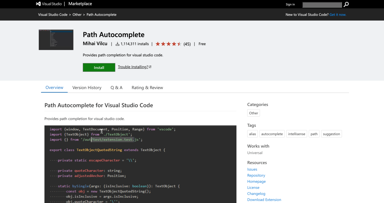 Visual Studio Codeでパス補完機能を細かく設定して自分好みにできる拡張機能「Path Autocomplete ...