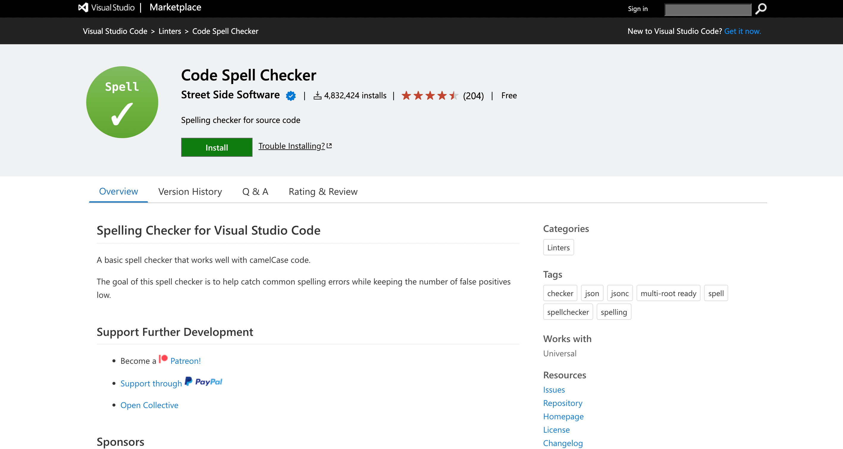 Code Spell Checker