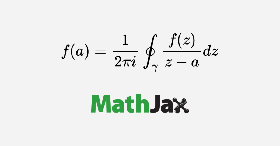 LaTexで数式をキレイに表示させるJavaScriptライブラリ「MathJax」