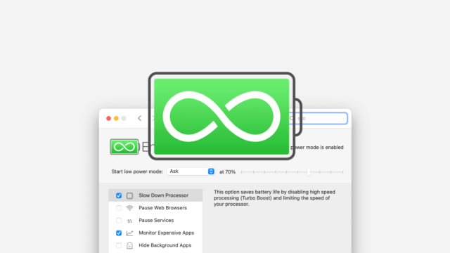 Macのバッテリー効率を上げるアプリ「Endurance」
