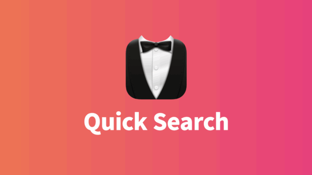Bartenderの「Quick Search menu bar items」でメニューアイコンを検索してアクティブにする方法