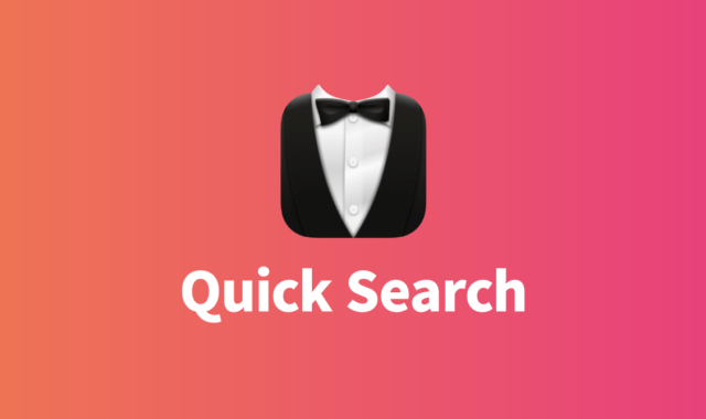 Bartenderの「Quick Search menu bar items」でメニューアイコンを検索してアクティブにする方法